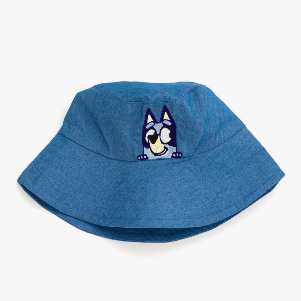 Bluey Girls Summer Denim Bucket Hat Size 2T